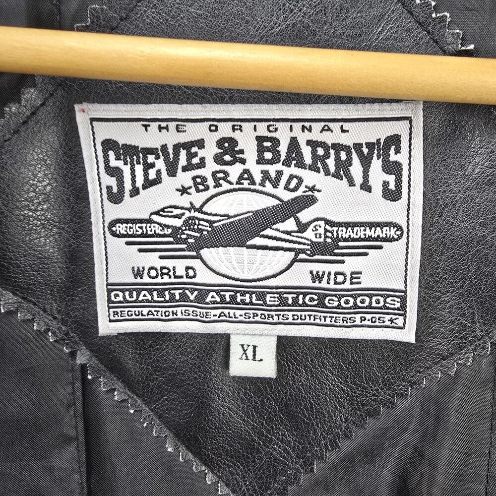 Vintage Steve & Barry’s Nebraska Huskers Coat Jacket XL Wool Faux Leather 90s - Picture 9 of 16